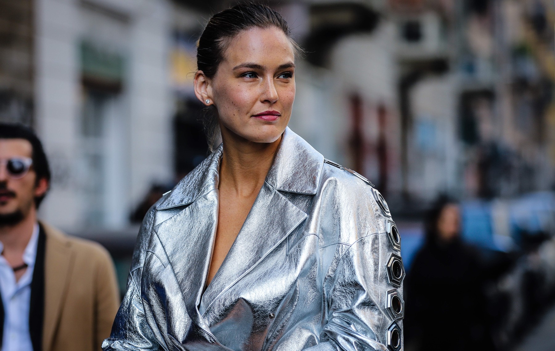 February 21, 2019 - Milan, Italy - MILAN, Italy- February 20 2019: Bar Rafaeli on the street during the Milan Fashion Week.,Image: 426569557, License: Rights-managed, Restrictions: , Model Release: no, Credit line: Mauro Del Signore / Zuma Press / Profimedia